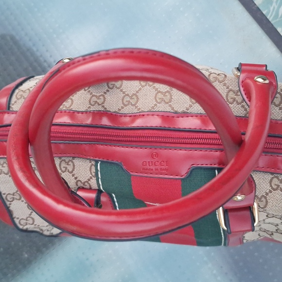Gucci Bumblebee Sherry Line Boston Bag - Picture 11 of 12